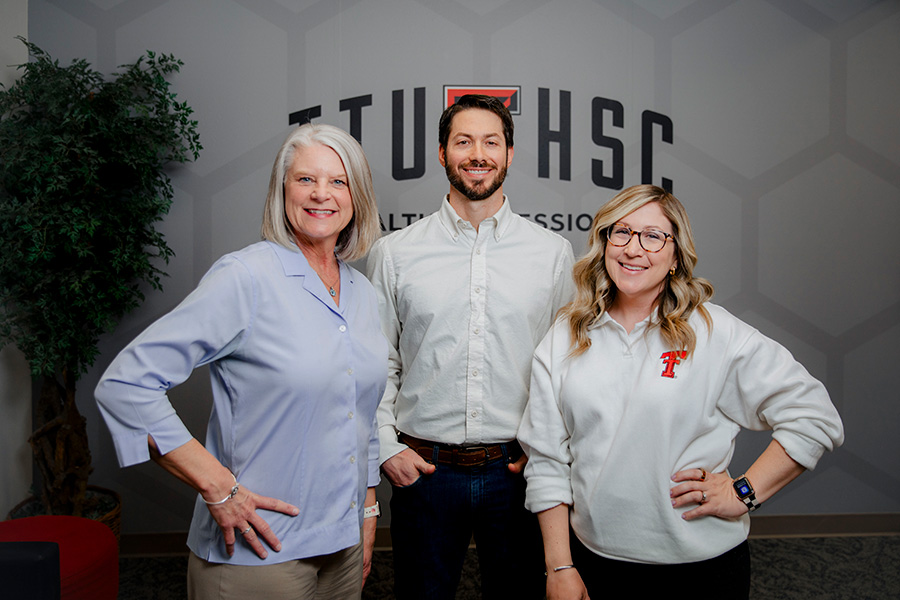 Physical Therapists Joan Potter Brunet, Reid Gehring, and Ashlee Crawford