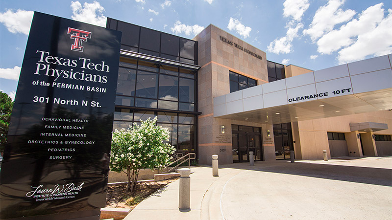 Texas Tech Physicians Midland entrance