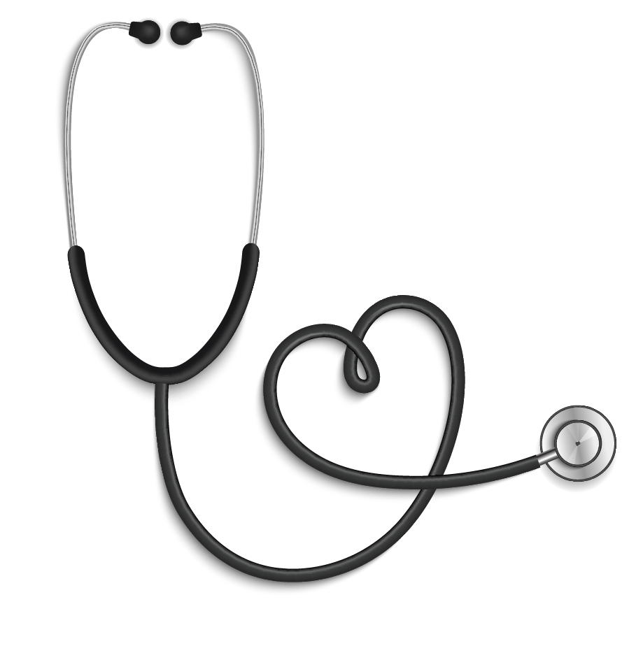 stethoscope with a heart shape